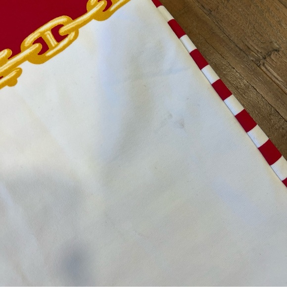 j.mclaughlin Sophia Sheath Dress XL Nautical Chain Preppy Red And White NWT - Picture 6 of 12